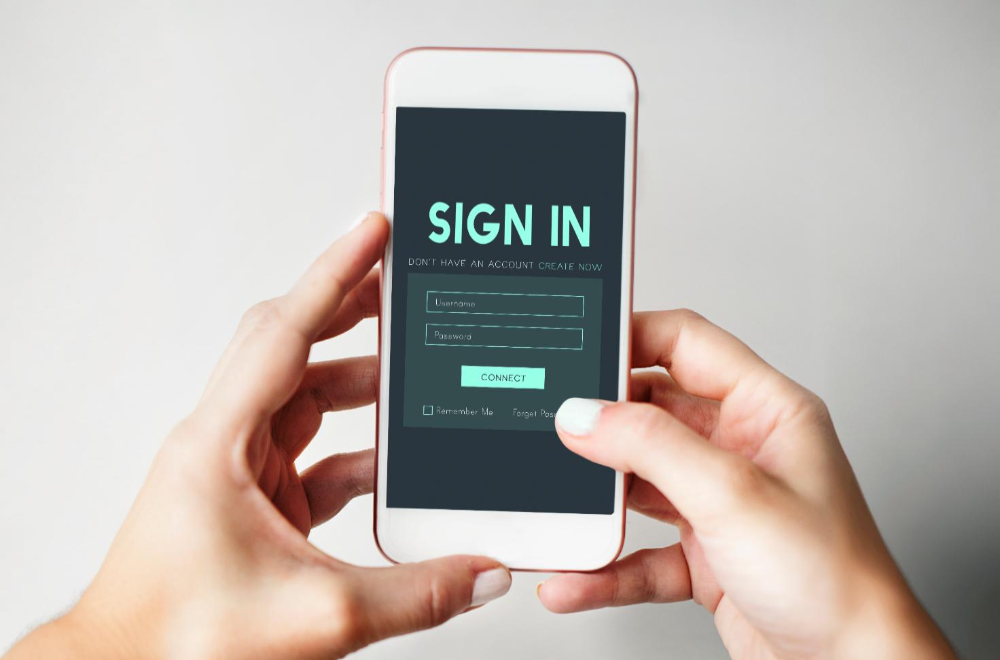 "Two-factor authentication code on mobile device screen"