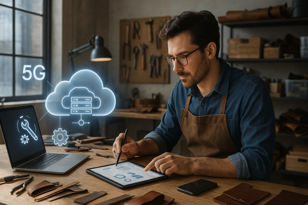 5G-powered small business using real-time cloud and smart tools in 2025