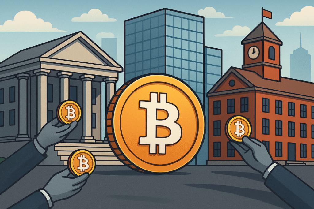"Institutions buying Bitcoin in 2025 amid historic crypto adoption trends"